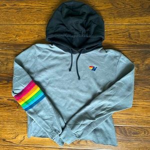 Aviator Nation Cropped Hoodie // Size M